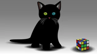 Kitty Little cat Silhouette Stickdatei