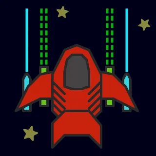 Spaceship Rocket Space Stickdatei
