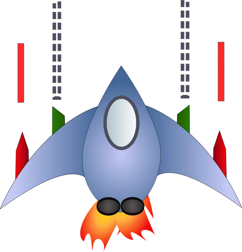 Spaceship Rocket Space Stickdatei – Kinder