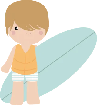 Surfer Surf Kid Stickdatei