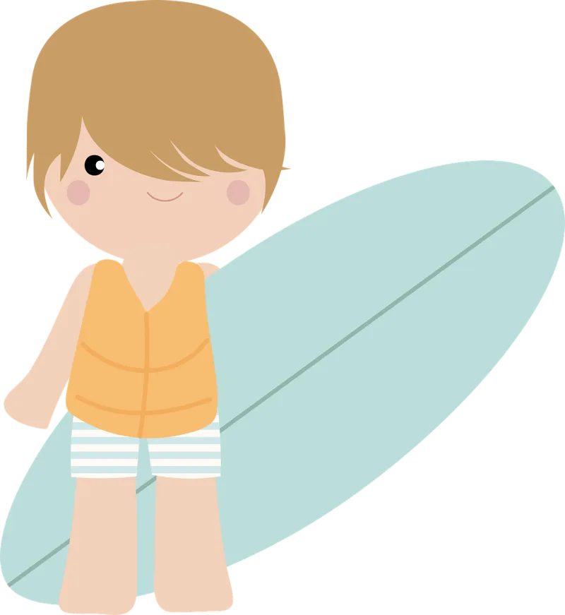 Surfer Surf Kid Stickdatei – Sport