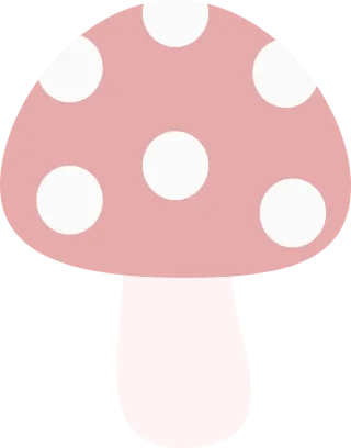 Mushroom Forest Moss Stickdatei