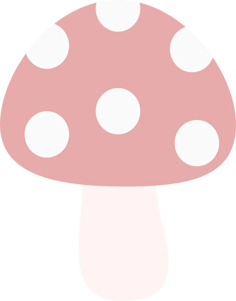 Mushroom Forest Moss Stickdatei – Natur