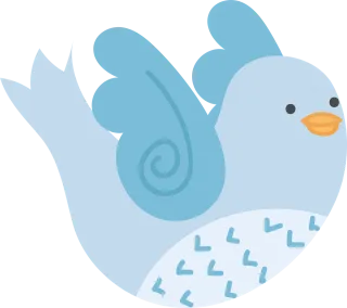 Bird Cute Animals Stickdatei
