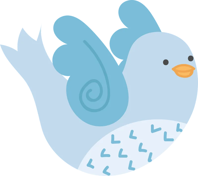 Bird Cute Animals Stickdatei – Natur