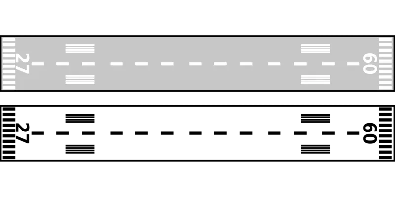 Airport Runway Grey Stickdatei – Kinder