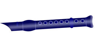 Flute Wind Music Stickdatei