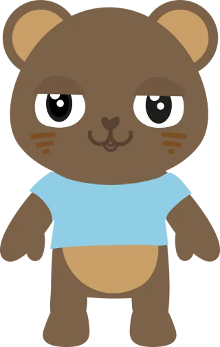 Bear Brown Cute Stickdatei