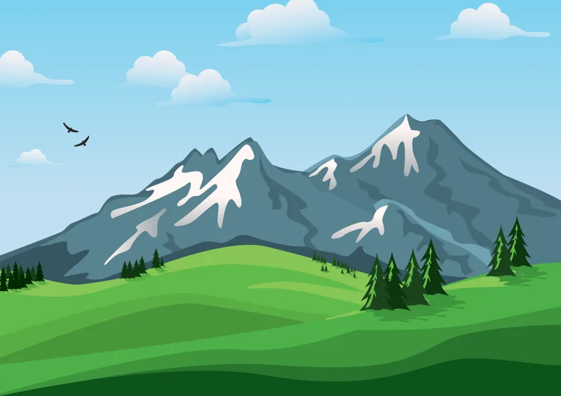 Mountains Tatry Landscape Stickdatei – Natur