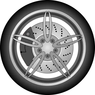Tire Rim Round Stickdatei