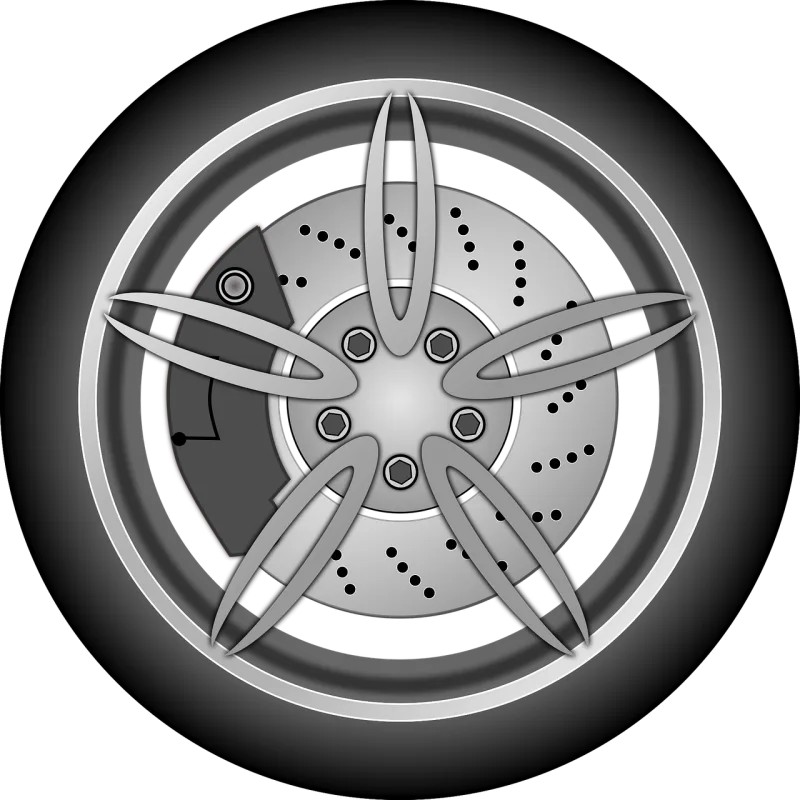 Tire Rim Round Stickdatei – Fahrzeuge