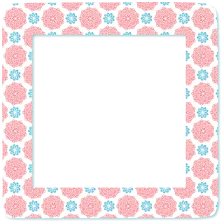Flower frame Border Pink Stickdatei