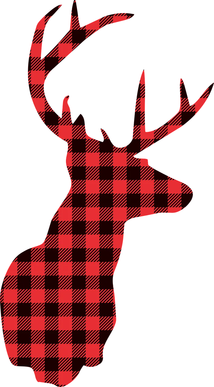 Deer Christmas Lumberjack Stickdatei – Tiere