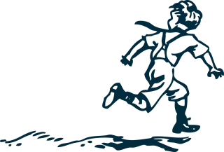 Boy Silhouette Kid Stickdatei
