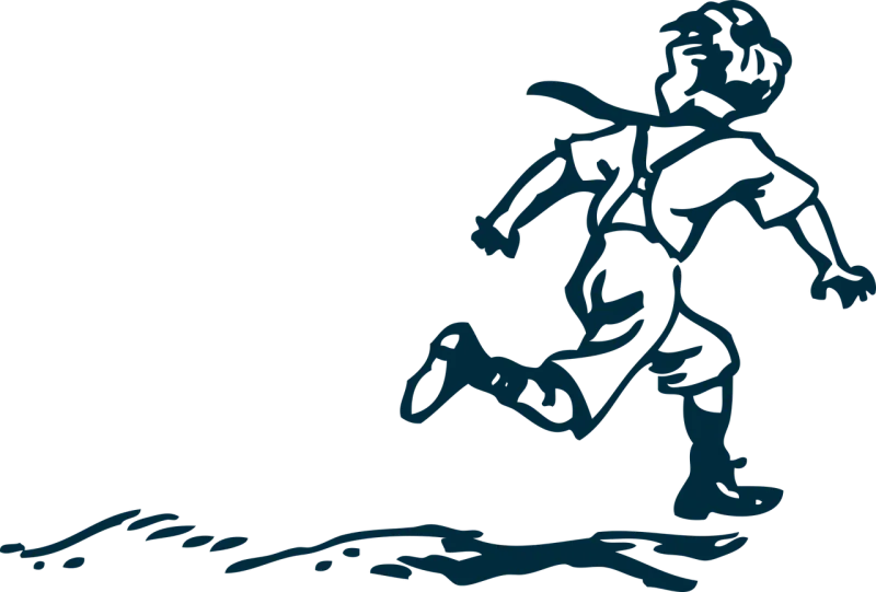 Boy Silhouette Kid Stickdatei – Sport