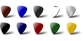 Pick Guitar Music Stickdatei