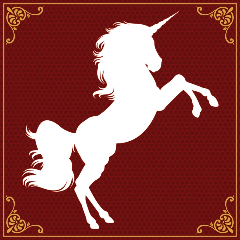 Unicorn Silhouette Fantasy Stickdatei – Kinder