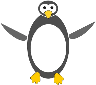 Penguin Bird Wildlife Stickdatei