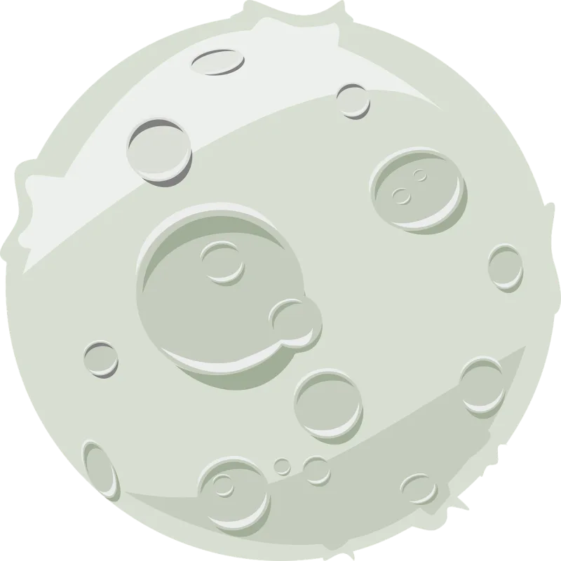 Moon Craters Lunar Stickdatei – Natur