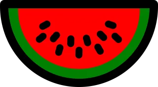 Watermelon Melon Seeds Stickdatei