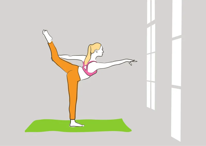 Yoga Fitness Pose Stickdatei – Sport