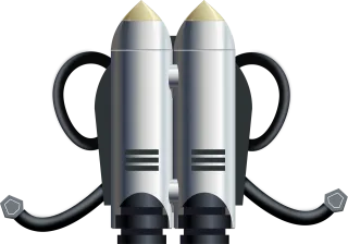 Jet pack Rocket Propel Stickdatei