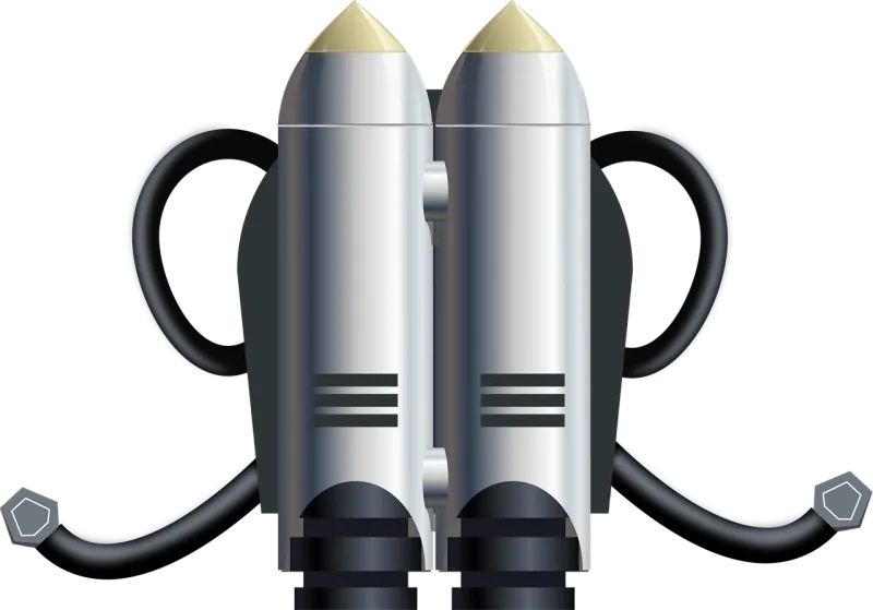 Jet pack Rocket Propel Stickdatei – Kinder