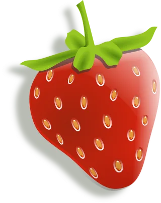 Strawberry Fruit Food Stickdatei