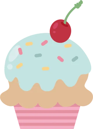 Cupcake Pie Dessert Stickdatei