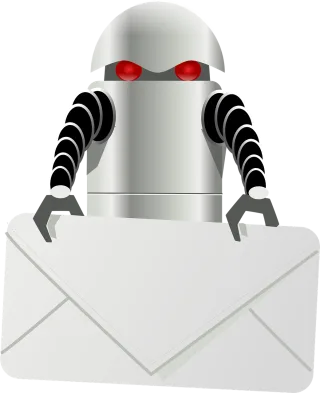 Robot Carry Letter Stickdatei