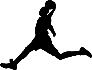 Silhouette Basketball Activity Stickdatei