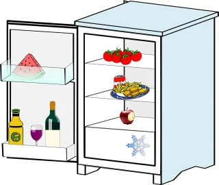 Refrigerator Kitchen Appliance Stickdatei