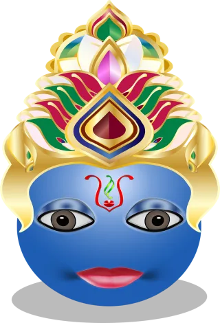 Vishnu Hindu Emoticon Stickdatei