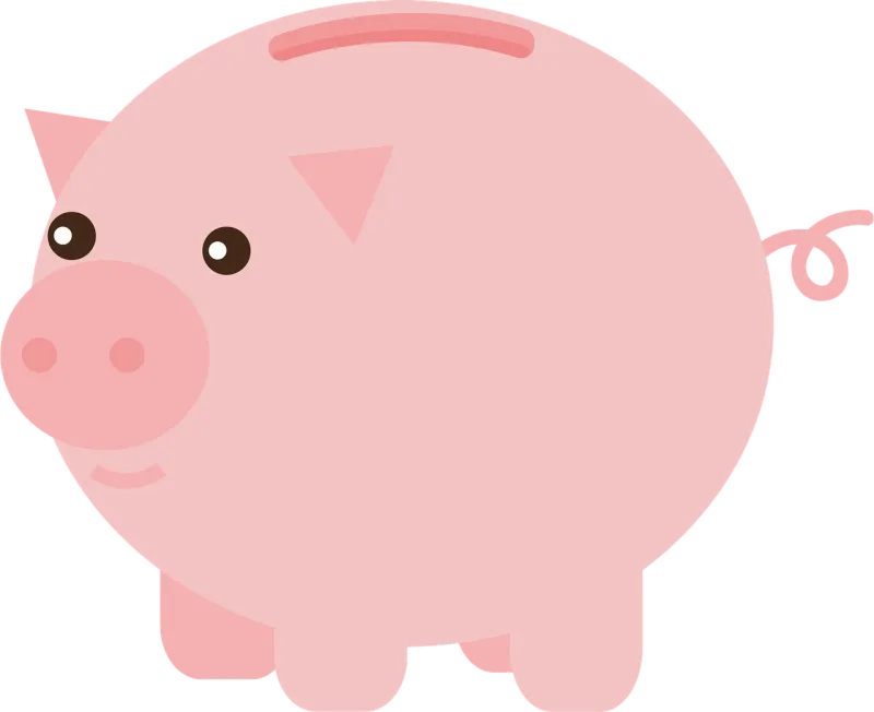 Piggy bank Bank Pork Stickdatei – Blumen