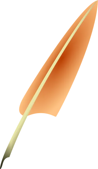Quill Pen Feather Stickdatei – Natur