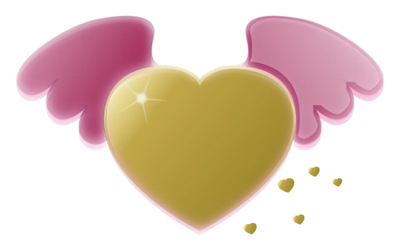 Hearts Shaped Golden Stickdatei – Herzen & Liebe