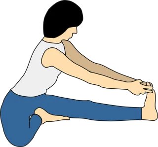 Yoga Woman Exercising Stickdatei