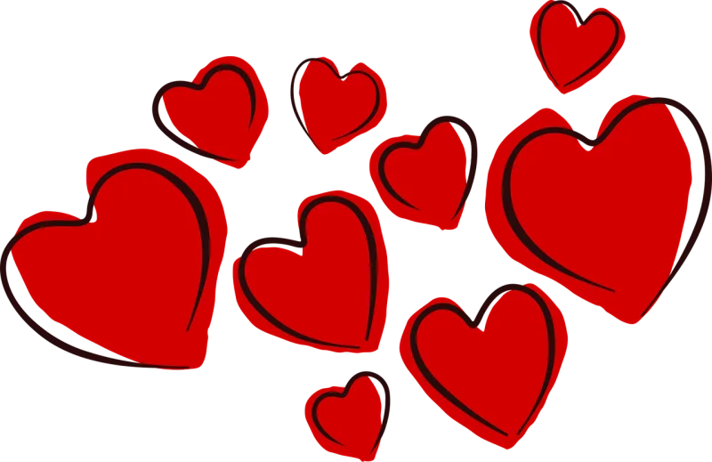 Hearts Valentine Love Stickdatei – Herzen & Liebe