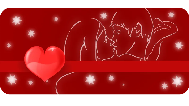 Love Heart Couple Stickdatei – Herzen & Liebe