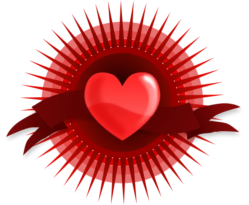 Heart Valentine Love Stickdatei – Herzen & Liebe