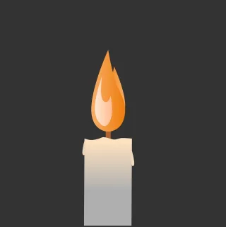 Candle Fire Flame Stickdatei