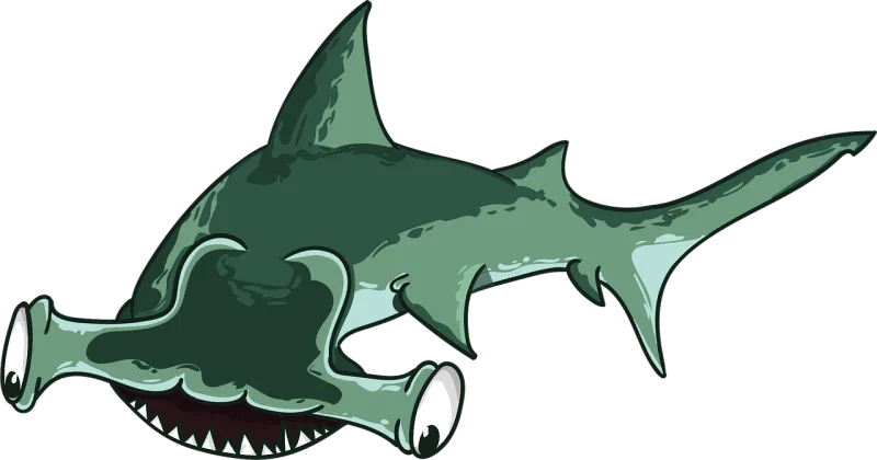Shark Nature Fish Stickdatei – Tiere