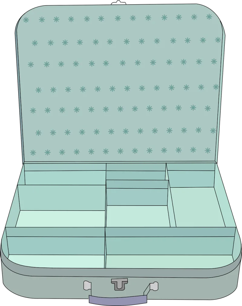 Suitcase Empty Luggage Stickdatei – Sport