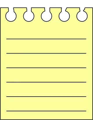 Notepad Sheet Blank Stickdatei – Musik