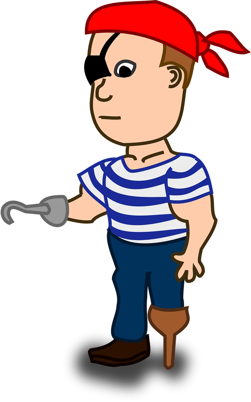 Pirate Person Man Stickdatei – Kinder