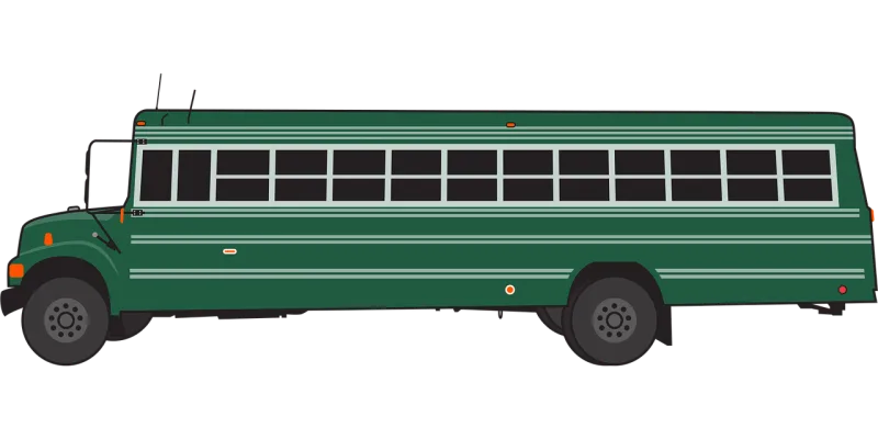 Green bus Bus Green Stickdatei – Fahrzeuge