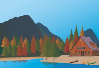 Houses Landscape Home Stickdatei