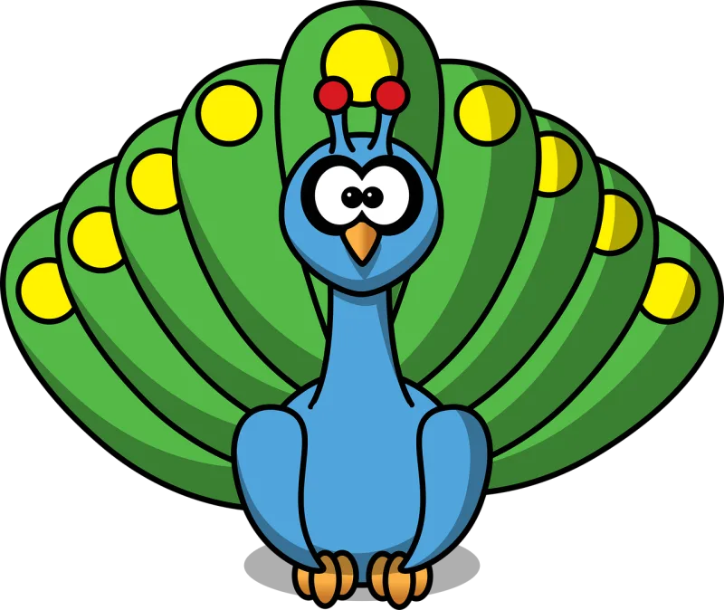 Peacock Bird Animal Stickdatei – Natur