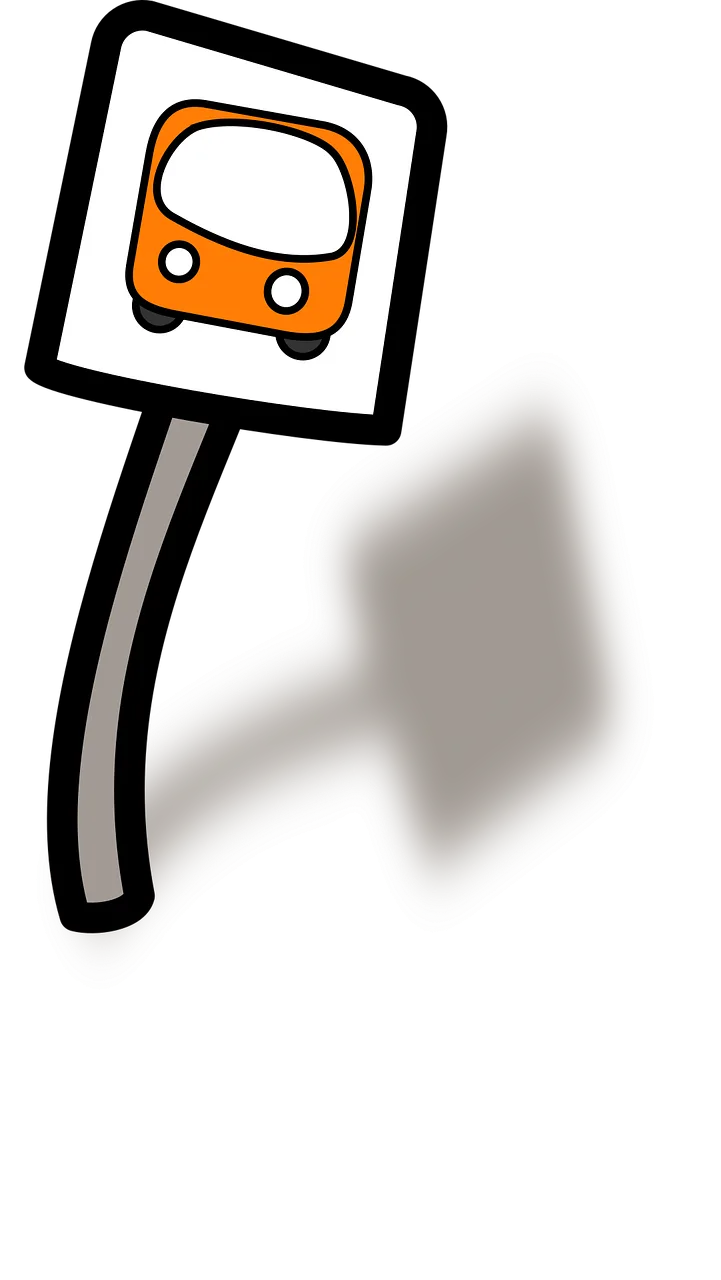 Bus stop Signs Station Stickdatei – Fahrzeuge