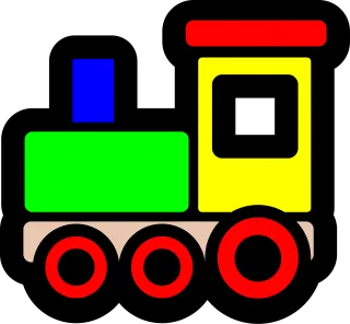 Train Toy Play Stickdatei